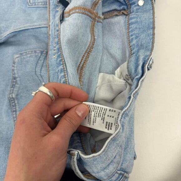 Vintage y2k faded stonewash baggy wide leg skater grunge jeans - Picture 6 of 6